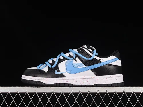 All Categories Nk SB Dunk Series Nk SB Dunk Low Low-top Sneakers Nk Dunk Low "Multi Color" Vibrant Three Hooks Sea Salt Blue Customized Deconstructed Strap Casual Sneakers FD4623-131